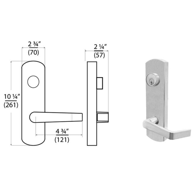CalRoyal 9000 Series NESC Lever Trim
